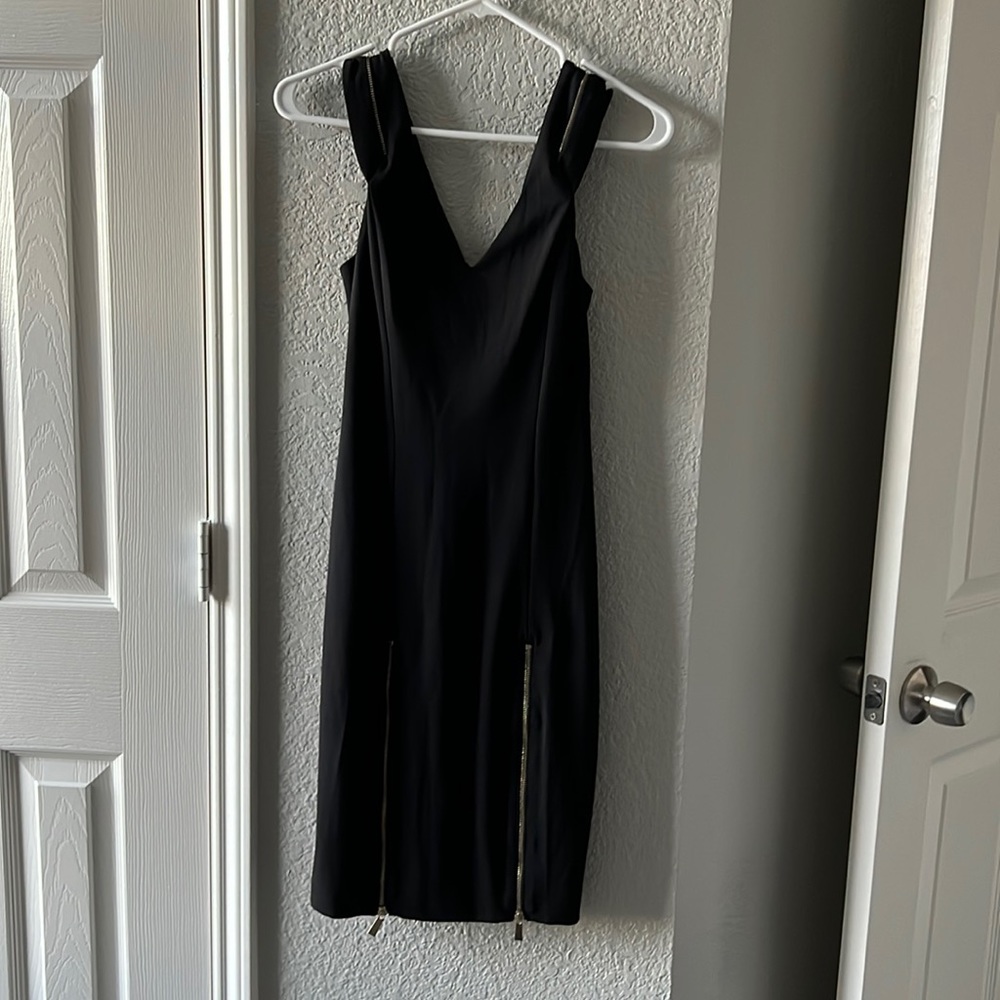 Black mini dress